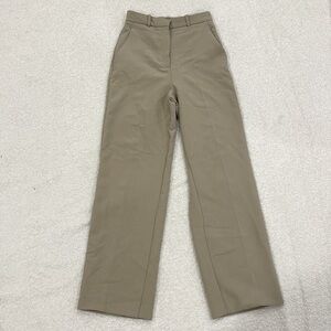 ZARA - Menswear Style Wide Leg Pants - Sand (size XS)